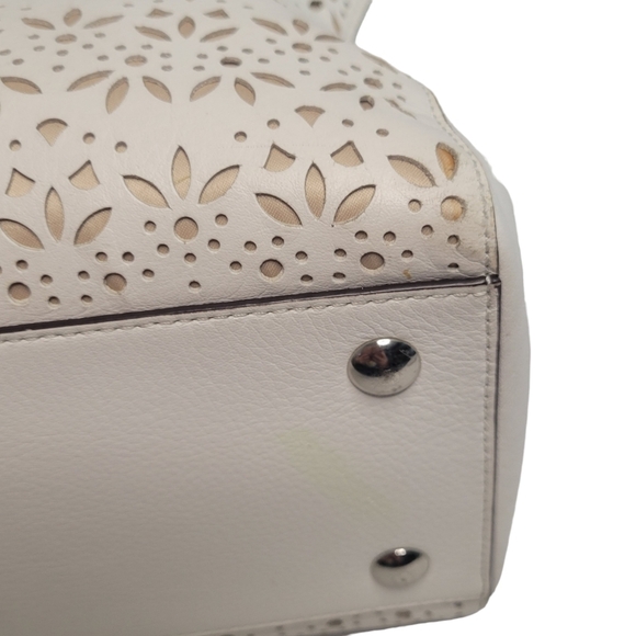 Coach Taylor Laser Cut Eyelet Leather Bag - Picture 9 of 17